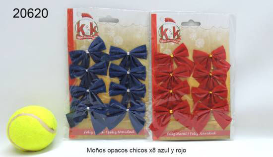 Imagen de MOÑOS OPACOS CHICOS X8 AZUL/ROJO 11.24